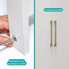 Guarda Roupa Infantil 6 Portas Branco C/ Painel De Tv