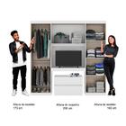 Guarda Roupa Infantil 6 Portas Branco C/ Painel De Tv