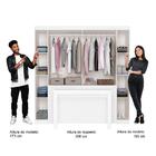 Guarda Roupa Infantil 6 Portas Com Escrivaninha Vega Branco C