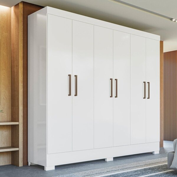 Guarda-roupa Infantil 6 Portas Poesia Branco