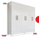 Guarda-roupa Infantil 6 Portas Poesia Branco