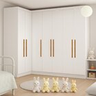 Guarda-roupa Infantil 7 Portas Jasmim Branco