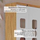 Guarda-roupa Infantil 85cm 2 Portas 3 Gavetas Com Janelas E P