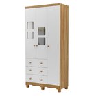 Guarda-roupa Infantil 91cm 3 Portas 3 Gavetas Com Janelas E P