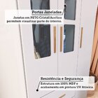 Guarda-roupa Infantil 92,9cm 3 Portas E 2 Gavetas Com Janelas
