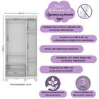 Guarda-roupa Infantil 92cm 3 Portas E 2 Gavetas Dengo Multimó