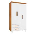 Guarda-roupa Infantil Aconchego 3 Pt 2 Gv Cinamomo E Neve