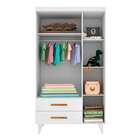 Guarda-roupa Infantil Aconchego 3 Pt 2 Gv Neve