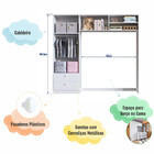 Guarda-roupa Infantil Aconchego 4 Pt 2 Gv Branco