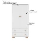 Guarda Roupa Infantil Allegra Com 2 Portas E 2 Gavetas - Bra