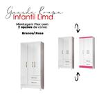 Guarda Roupa Infantil Ambiente Lima 3 Portas Branco Flex - Mo