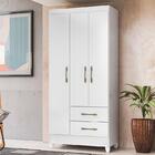 Guarda Roupa Infantil Ambiente Lima 3 Portas Branco Flex - Mo
