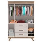 Guarda Roupa Infantil Ambiente Retrô Maya Off White Carvalho