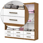 Guarda Roupa Infantil Ariel 6 Portas 6 Gavetas