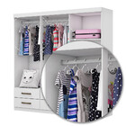 Guarda Roupa Infantil Ariel 6 Portas 6 Gavetas
