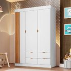 Guarda Roupa Infantil Ayla 3 Portas Branco - Phoenix
