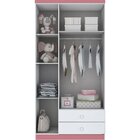 Guarda-roupa Infantil Bala De Menta I110 3 Portas 2 Gavetas H