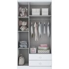 Guarda-roupa Infantil Bala De Menta I110 3 Portas 2 Gavetas H