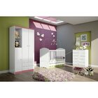 Guarda-roupa Infantil Bala De Menta I110 3 Portas 2 Gavetas H