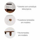 Guarda Roupa Infantil Branco Marrom Mdf Gavetas Telescópicas
