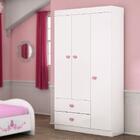 Guarda Roupa Infantil Carruagem 3 Portas Branco