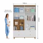 Guarda Roupa Infantil Casinha 4 Portas 4 Gavetas 100% Mdf Per