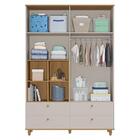 Guarda Roupa Infantil Casinha 4 Portas E 4 Gavetas - Permóbil