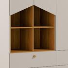 Guarda Roupa Infantil Casinha 4 Portas E 4 Gavetas - Permóbil