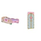 Guarda Roupa Infantil Castelo E Cama Princesas Rosa