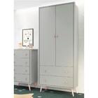 Guarda Roupa Infantil Céu Estrelado Com 2 Portas E Pés Palit