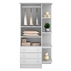 Guarda Roupa Infantil Com 2 Portas 3 Gavetas E Cantoneira Doc