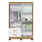 Guarda Roupa Infântil Com 4 Portas E 3 Gavetas Ísis Cor Natur