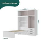 Guarda Roupa Infantil Com Cama 4 Portas 3 Gavetas Lisboa Espr