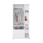 Guarda-roupa Infantil Com Cantoneira 2 Portas 2 Gavetas  Bran