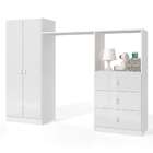 Guarda-roupa Infantil Com Cômoda Completa 2 Pt 3 Gv Branco