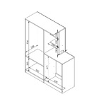 Guarda-roupa Infantil Com Cômoda Meu Fofinho 2 Pt 4 Gv Branco