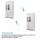 Guarda Roupa Infantil Com Janela 3 Portas 2 Gavetas Popy Retr