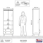 Guarda-roupa Infantil Com Prateleiras 2 Portas 2 Gavetas Enca