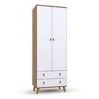 Guarda-roupa Infantil Com Prateleiras 2 Portas 2 Gavetas Enca