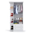 Guarda Roupa Infantil Com Prateleiras 2 Portas 2 Gavetas New