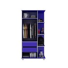 Guarda Roupa Infantil Cross - Azul - Gelius