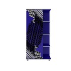 Guarda Roupa Infantil Cross - Azul - Gelius