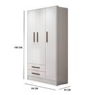 Guarda Roupa Infantil Davi 3 Portas 2 Gavetas Branco Tana Dec