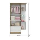 Guarda Roupa Infantil Doce Sonho 02 Portas 1395 Qmovi