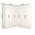 Guarda-roupa Infantil Dois Irmãos Salvador 8 Portas 16 Pratel