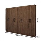 Guarda-roupa Infantil Dois Irmãos Salvador 8 Portas 16 Pratel