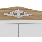 Guarda Roupa Infantil Elo 4 Portas 100% Mdf - Peroba - Branco