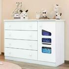 Guarda Roupa Infantil Eloísa 01 Porta Phoenix Baby Branco