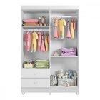 Guarda Roupa Infantil Em Mdf 4 Portas 2 Gavetas Life Tigus Ba