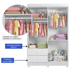 Guarda Roupa Infantil Em Mdf 4 Portas 2 Gavetas Life Tigus Ba
